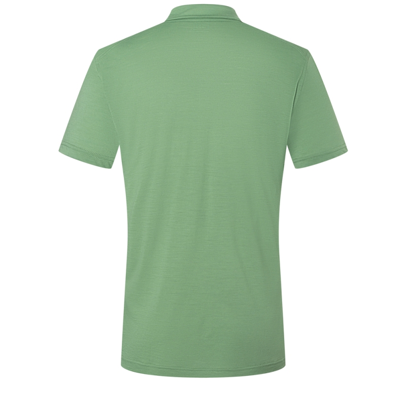 Super Natural Travel Polo Loden Frost