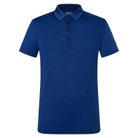 Super Natural Travel Polo Blue Depths