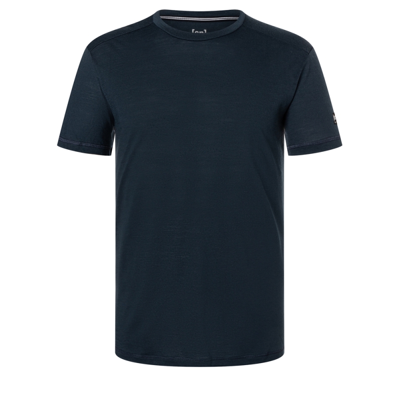 Super Natural Essential Crew Short Sleeve Blueberry