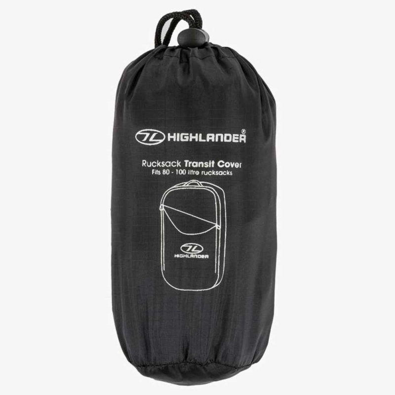 Highlander Rucksack Transit Cover  Black