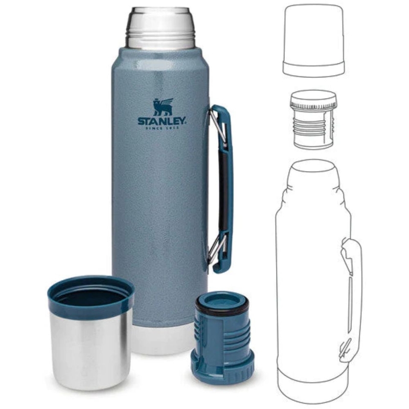 Stanley Classic Vacuum Bottle 1,0L Hammertone Ice