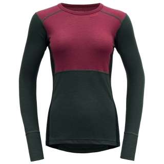 Devold Lauparen Merino 190 T-Shirt Women's Beetroot/Woods/Ink