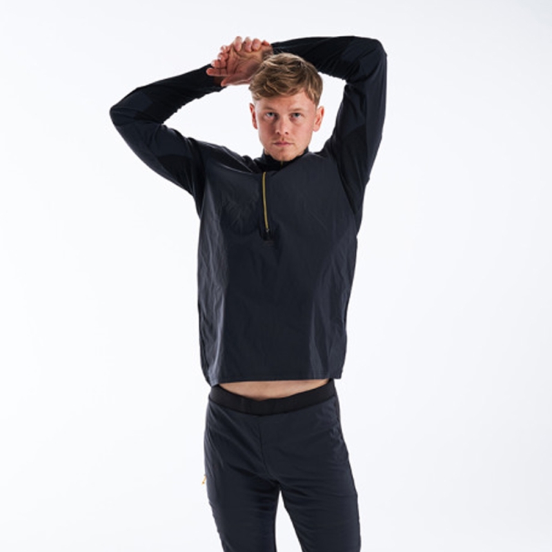 Devold Running Merino Cover Zip Neck Caviar