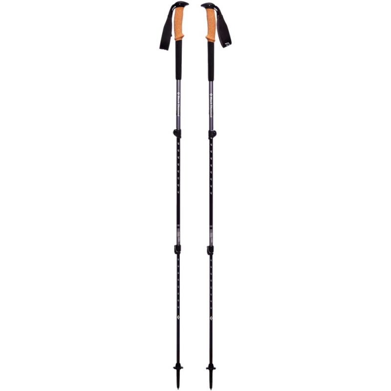 Black Diamond Trail Cork Trekking Poles Granite