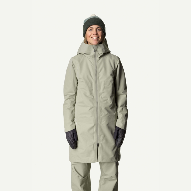 Houdini One Parka Women's Frost Green