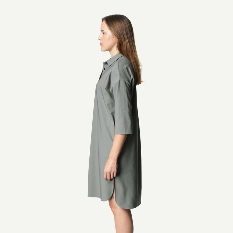 Houdini Route Shirt Dress Women's Greyser Grey