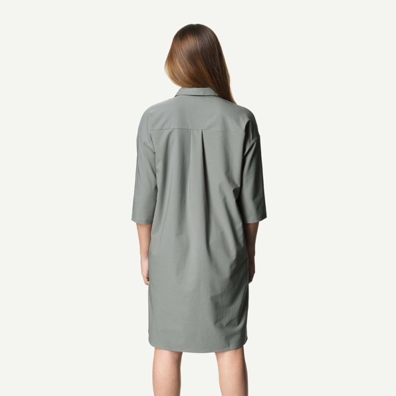 Houdini Route Shirt Dress Women's Greyser Grey