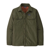 Patagonia Insulated Organic Cotton MW Fjord Flannel Shirt Basin Green