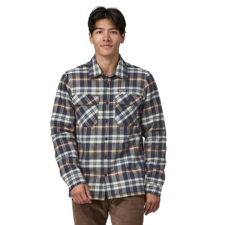Patagonia Insulated Organic Cotton MW Fjord Flannel Shirt New Navy