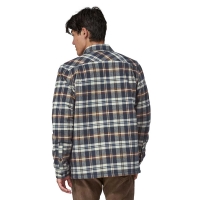 Patagonia Insulated Organic Cotton MW Fjord Flannel Shirt New Navy