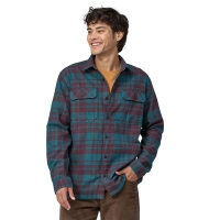 Patagonia Long Sleeve Organic Cotton MW Fjord Flannel Shirt Ice Caps: Belay Blue