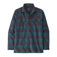 Patagonia Long Sleeve Organic Cotton MW Fjord Flannel Shirt Ice Caps: Belay Blue