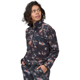 Patagonia LW Synch Snap-T P/O Women's Swirl Floral: Pitch Blue