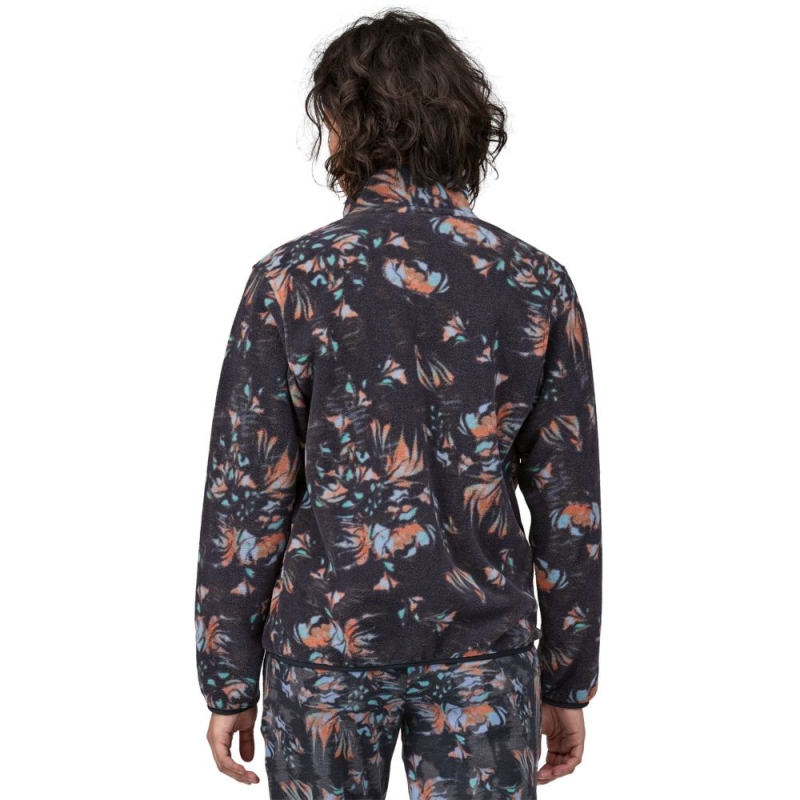 Patagonia LW Synch Snap-T P/O Women's Swirl Floral: Pitch Blue