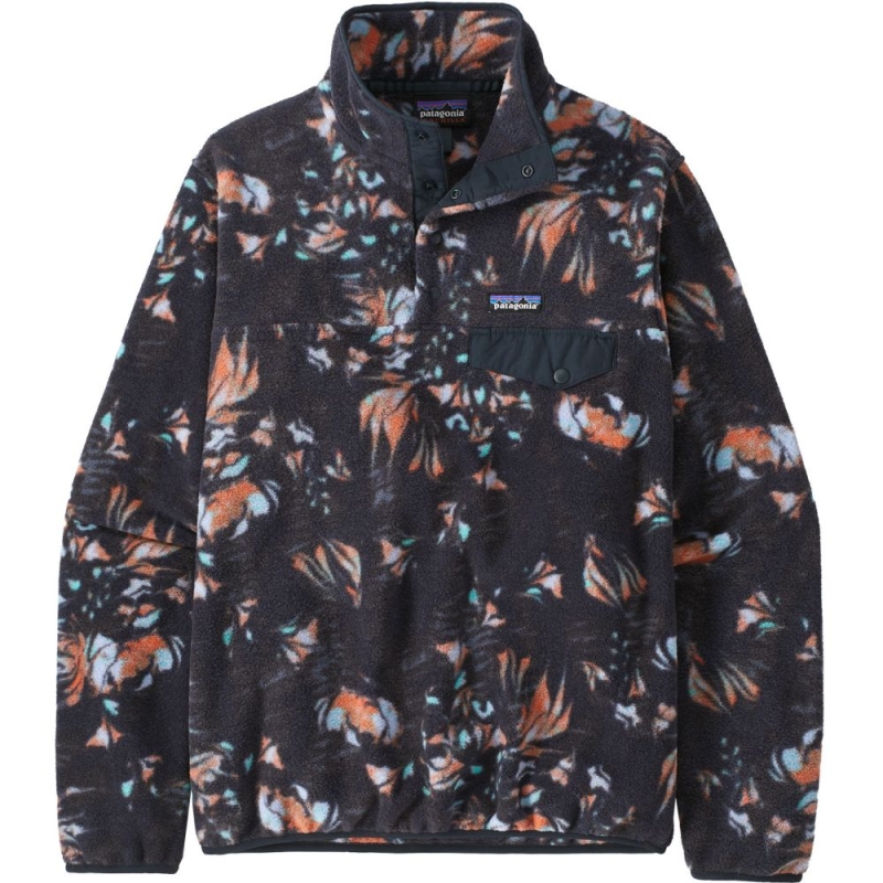 Patagonia LW Synch Snap-T P/O Women's Swirl Floral: Pitch Blue