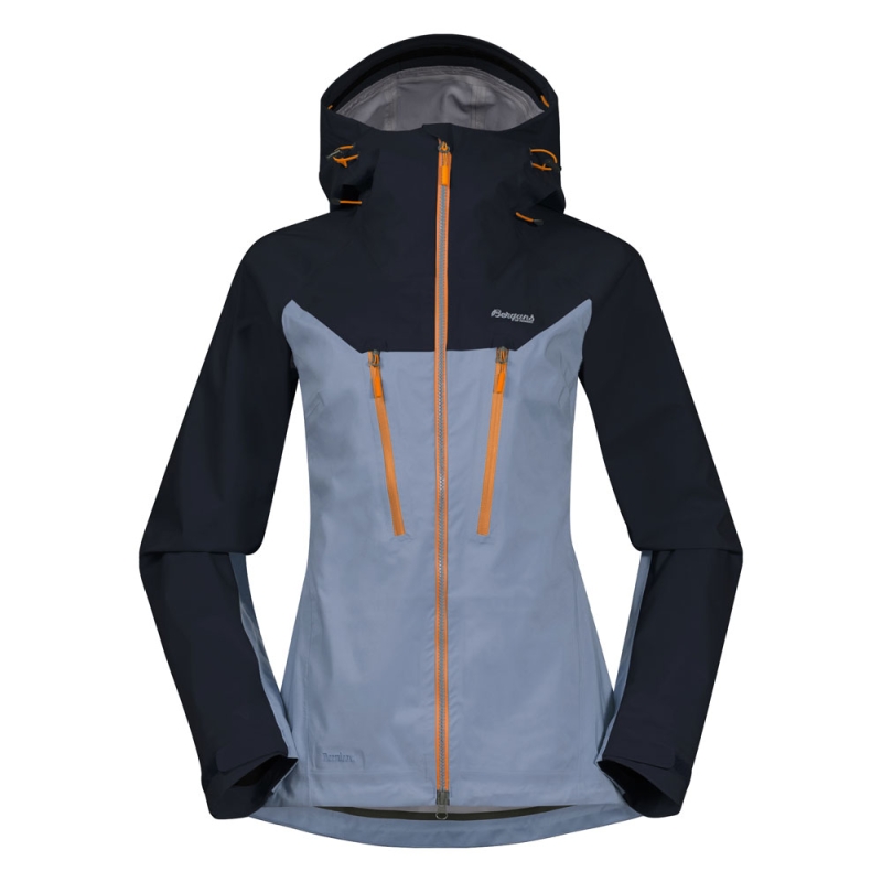 Bergans Cecilie 3L Jacket Women's Misty Sky Blue/Navy Blue