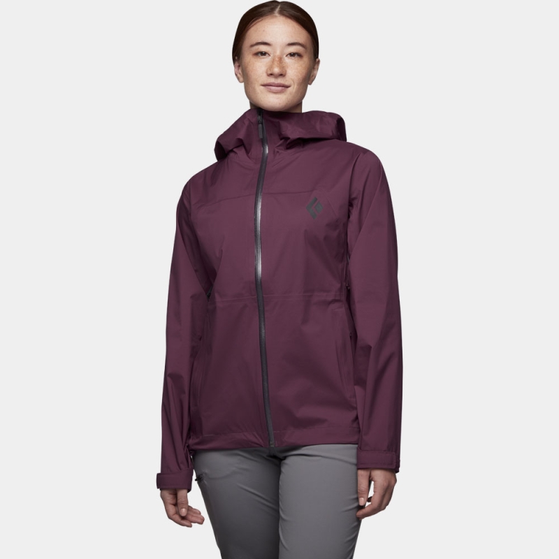 Black Diamond Stormline Stretch Rain Shell Women's Blackberry