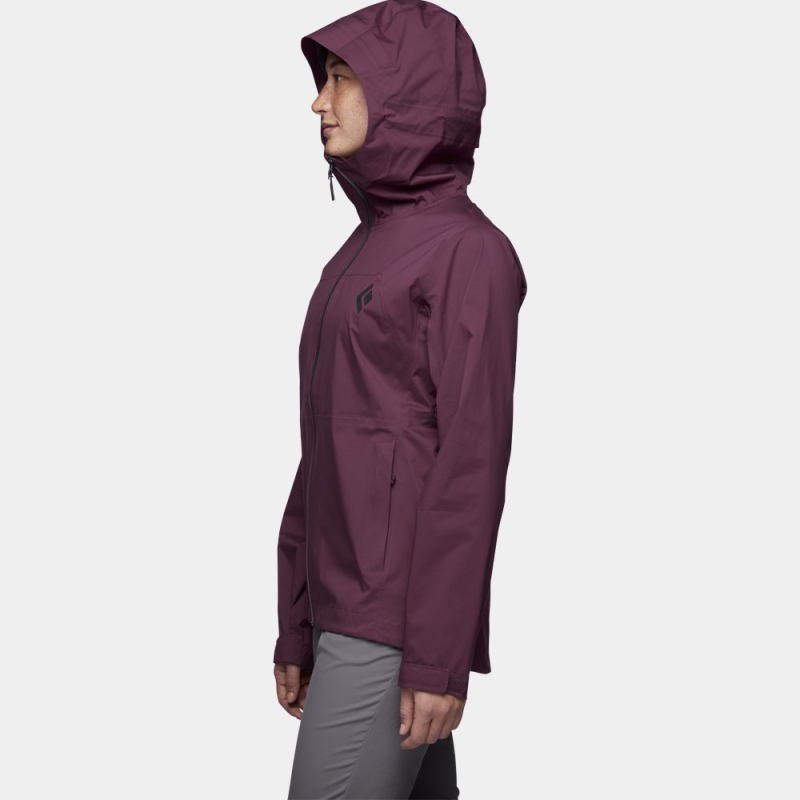 Black Diamond Stormline Stretch Rain Shell Women's Blackberry