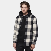Black Diamond Project Lined Flannel Black-Off White Plaid
