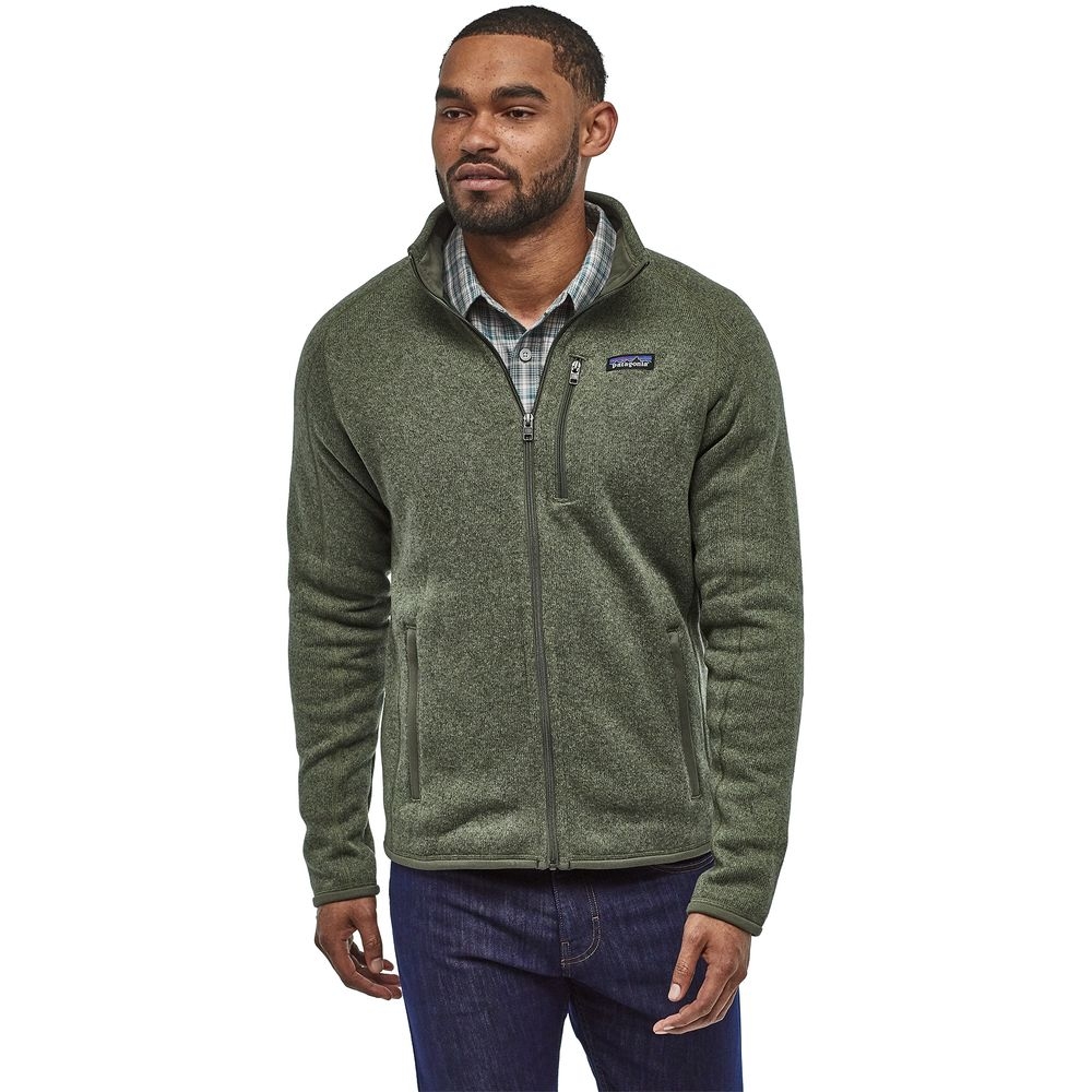 Patagonia Better Sweater Jacket Industrial Green 25528-INDG fleeces en truien online bestellen bij Kathmandu Outdoor & Travel
