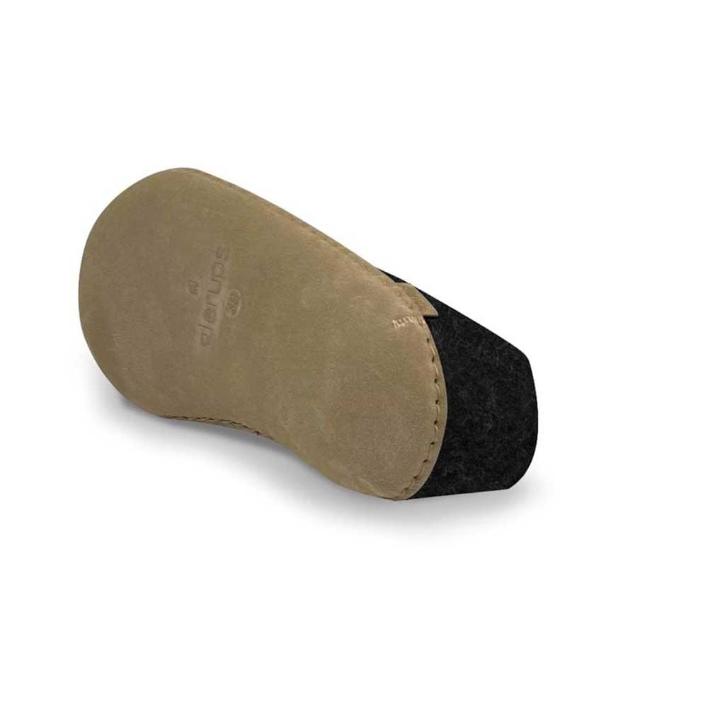 Glerups Shoe Leather Charcoal A-02 Charcoal pantoffels en huissokken online bestellen bij Kathmandu Outdoor & Travel