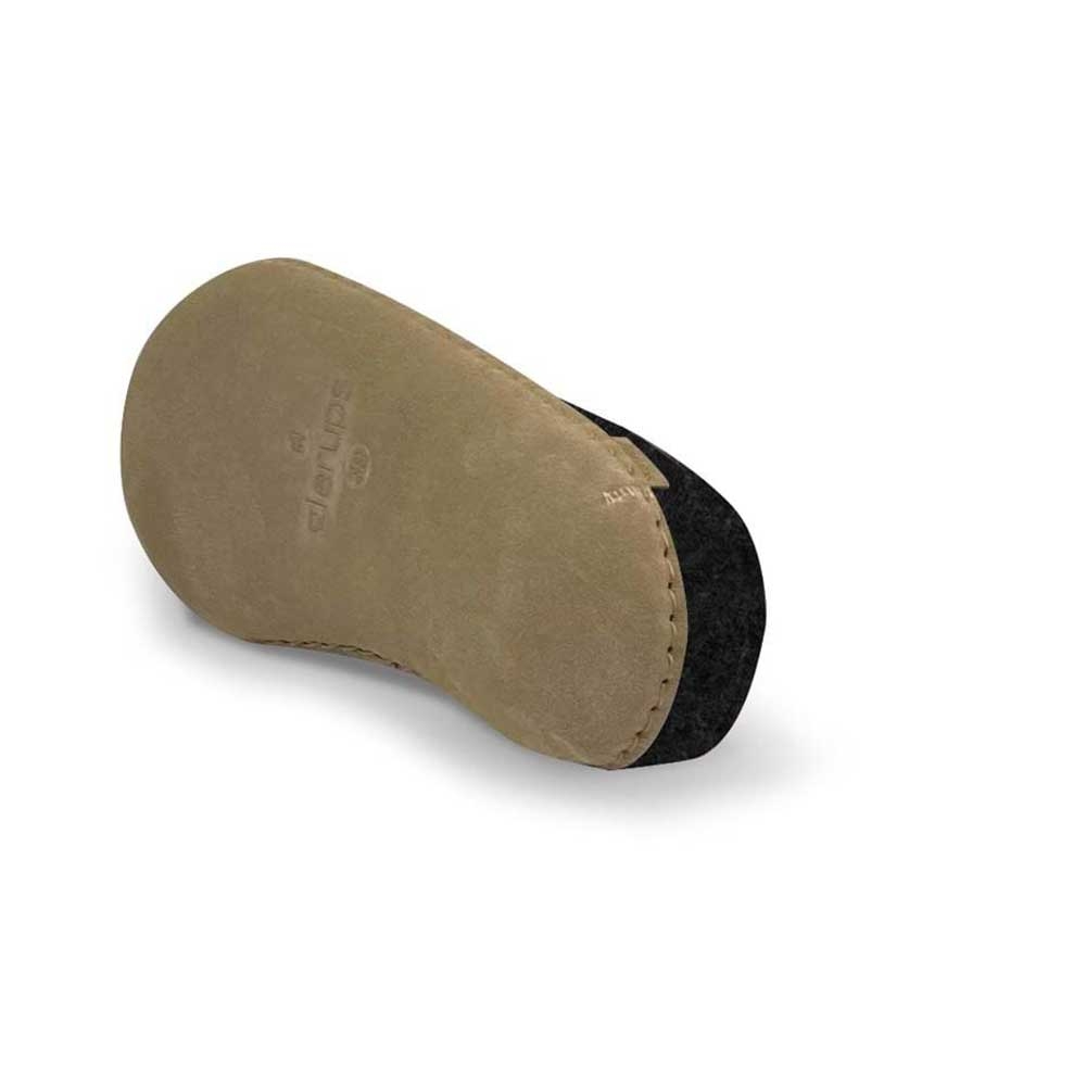 Glerups Slip-On Leather Charcoal B-02Charcoal pantoffels en huissokken online bestellen bij Kathmandu Outdoor & Travel