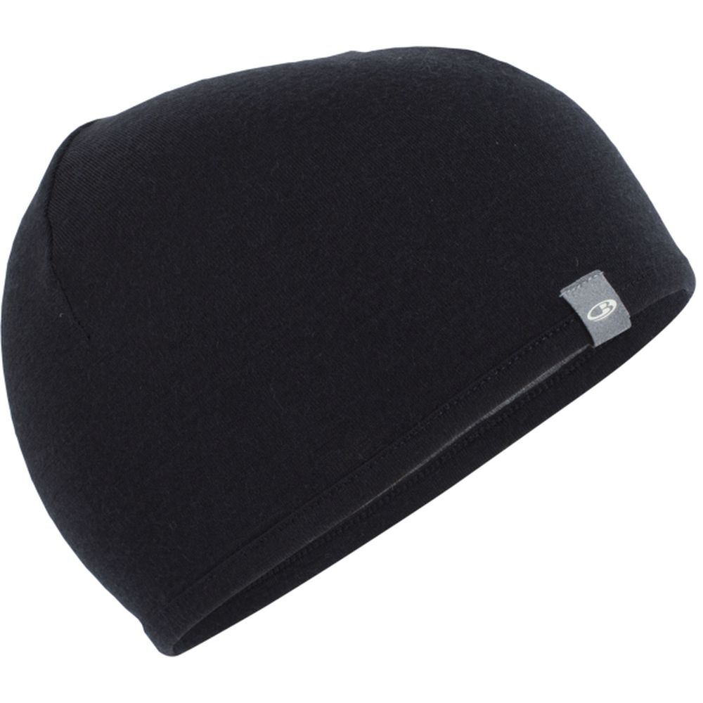 Icebreaker Pocket Hat Black/Gritstone hthr IBM200-A041 kleding accessoires online bestellen bij Kathmandu Outdoor & Travel