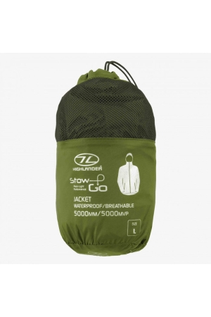 Stow & Go Packaway Jacket Uni Olive JAC077-Olive jassen online bestellen bij Kathmandu Outdoor & Travel