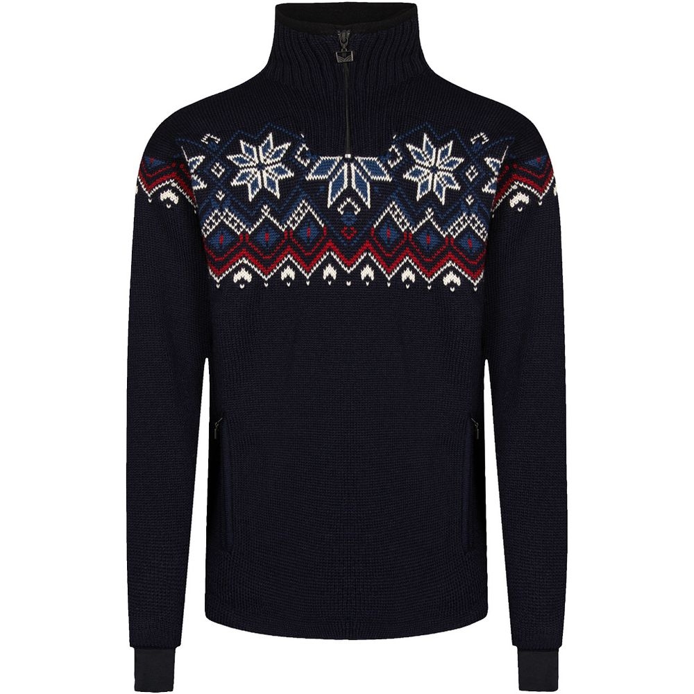 Dale Fongen Weatherproof Sweater Navy/Off White/Rose 93971-C fleeces en truien online bestellen bij Kathmandu Outdoor & Travel