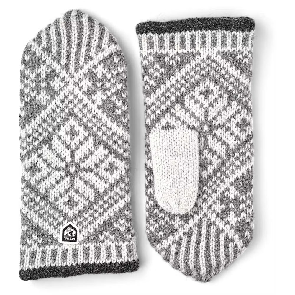 Hestra Nordic Wool Mitt Grey 63921-350/200 kleding accessoires online bestellen bij Kathmandu Outdoor & Travel