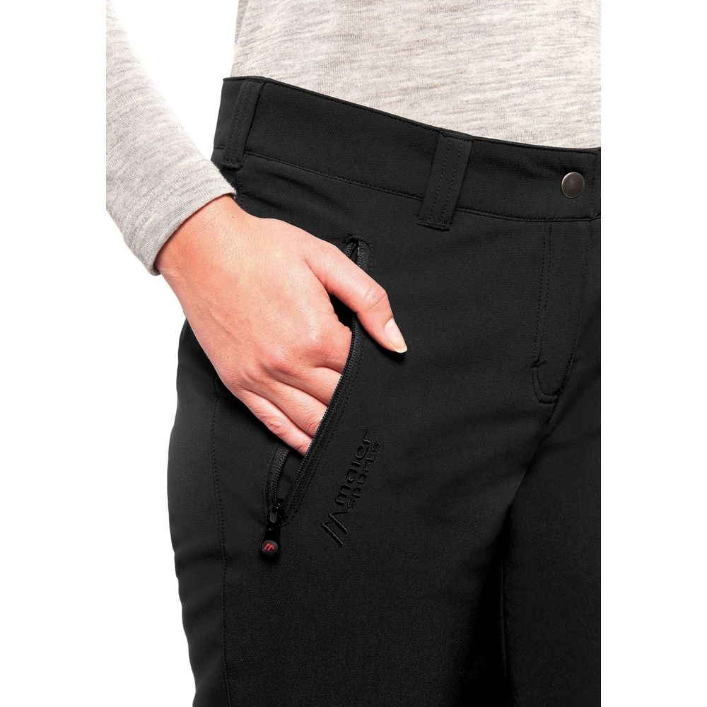 Maier Sports Helga Slim Winter Pants Women's Black 232024-900 broeken online bestellen bij Kathmandu Outdoor & Travel