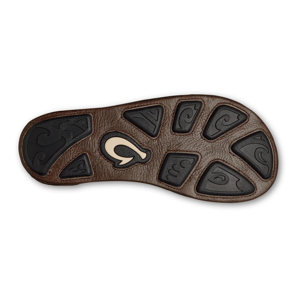 Olukai Hiapo Rum/Dark Wood 10101-SK63 slippers online bestellen bij Kathmandu Outdoor & Travel
