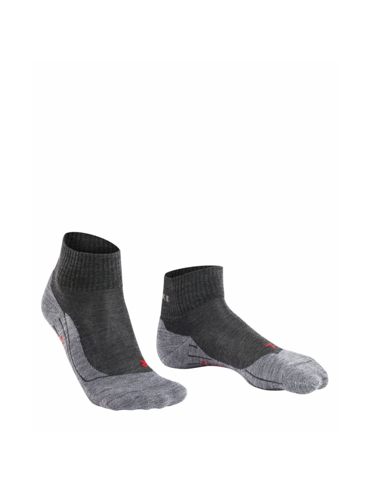 Falke TK5 Wander Short Women's Asphalt melange 16473-3180 sokken online bestellen bij Kathmandu Outdoor & Travel