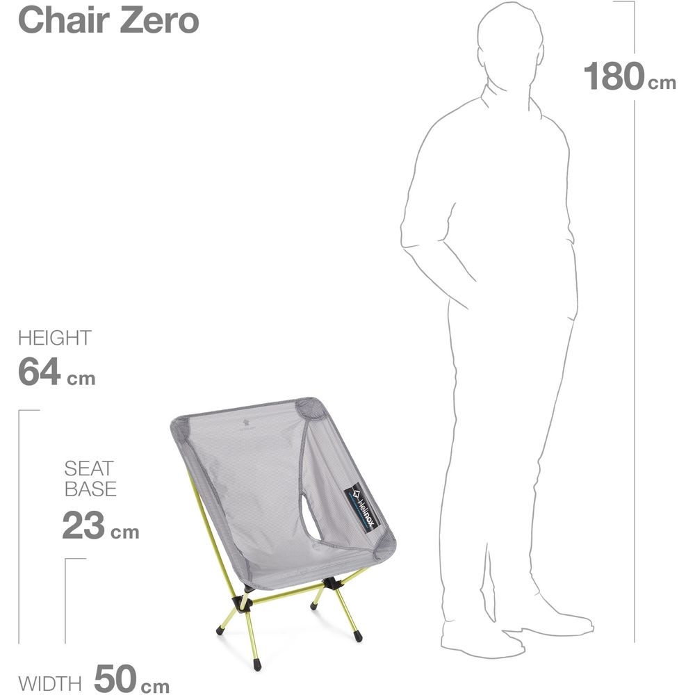 Helinox Chair Zero Grey 10552R1 kampeermeubels online bestellen bij Kathmandu Outdoor & Travel