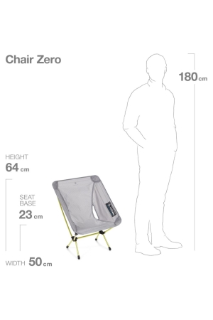 Helinox Chair Zero Grey 10552R1 kampeermeubels online bestellen bij Kathmandu Outdoor & Travel