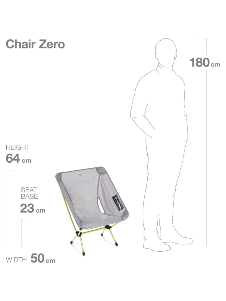 Helinox Chair Zero Grey 10552R1 kampeermeubels online bestellen bij Kathmandu Outdoor & Travel
