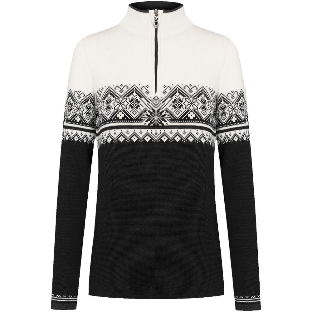 Dale Moritz Sweater Women's black/white/d.charc 91461-K fleeces en truien online bestellen bij Kathmandu Outdoor & Travel