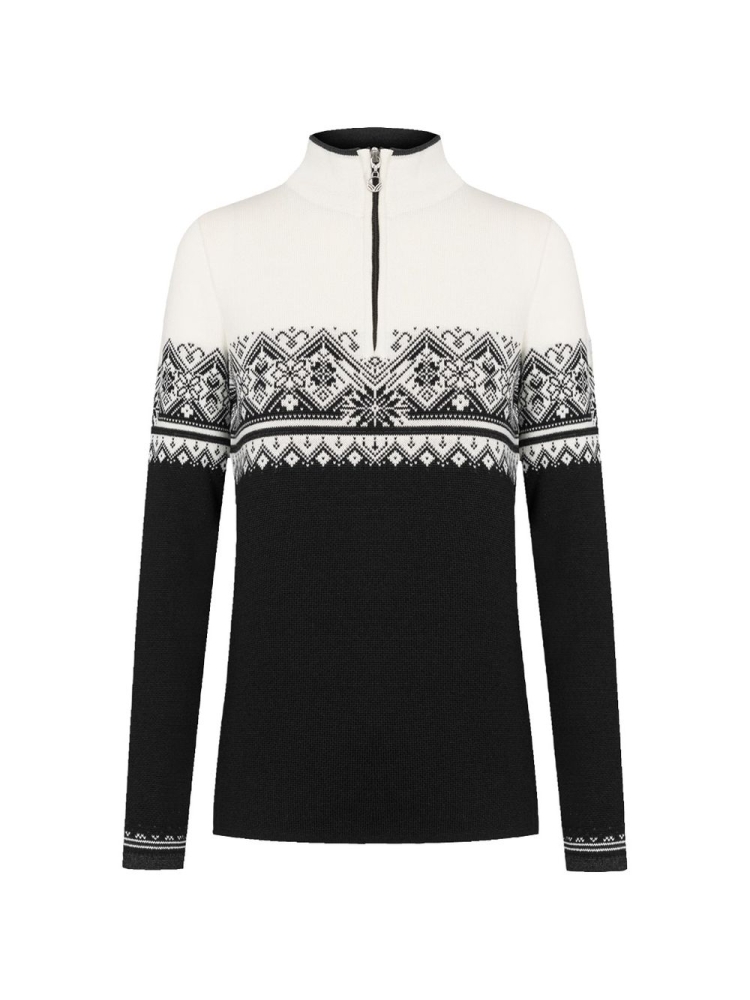 Dale Moritz Sweater Women's black/white/d.charc 91461-K fleeces en truien online bestellen bij Kathmandu Outdoor & Travel