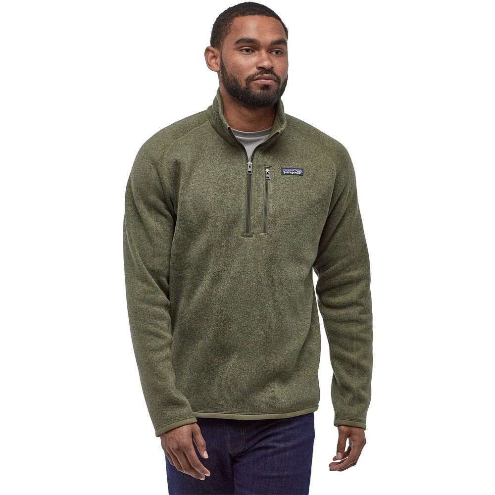 Patagonia Better Sweater 1/4 Zip Industrial Green 25523-INDG fleeces en truien online bestellen bij Kathmandu Outdoor & Travel