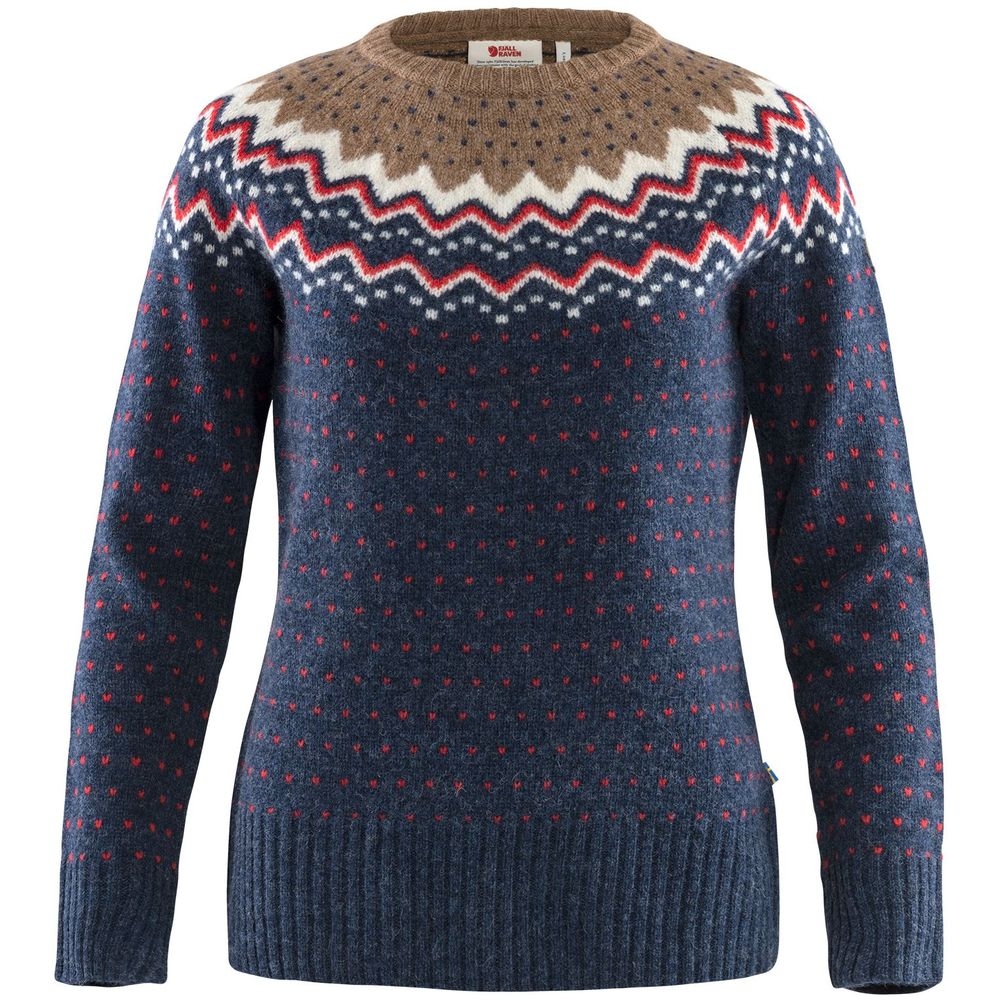 Fjällräven Ovik Knit Sweater Women's navy 89941-560 fleeces en truien online bestellen bij Kathmandu Outdoor & Travel