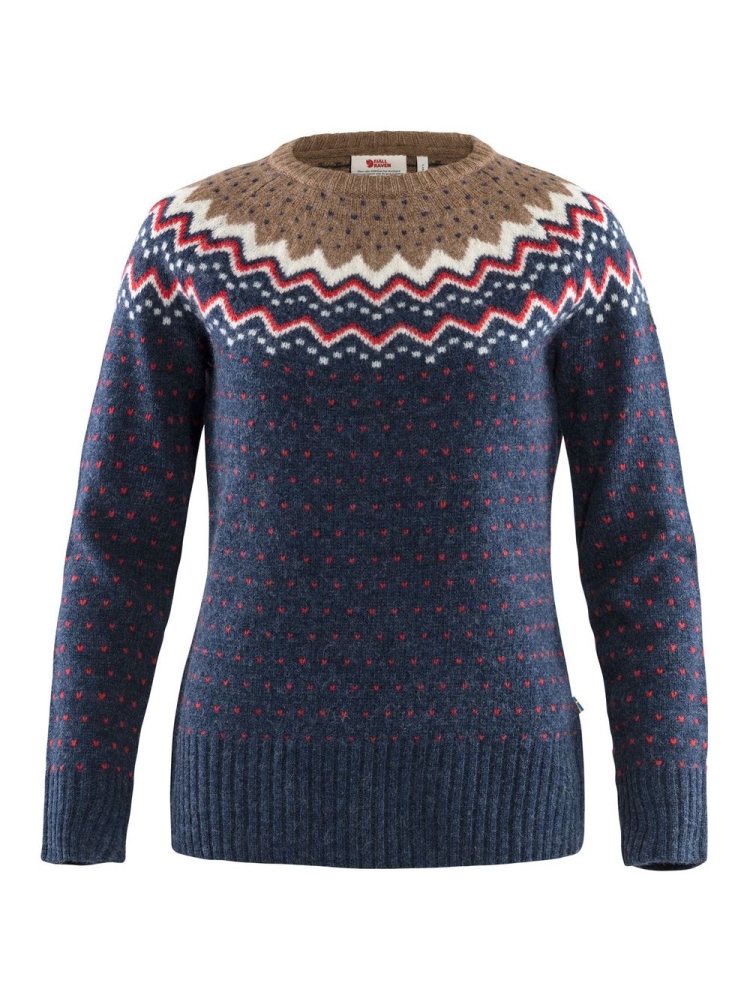 Fjällräven Ovik Knit Sweater Women's navy 89941-560 fleeces en truien online bestellen bij Kathmandu Outdoor & Travel
