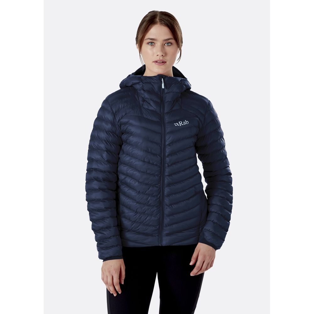 Rab Cirrus Alpine Jacket Women's Deep Ink QIO-60-DI jassen online bestellen bij Kathmandu Outdoor & Travel