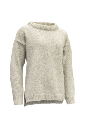 Devold Nansen Split Seam Sweater Women's Grey melange TC 386 735 S-770A fleeces en truien online bestellen bij Kathmandu Outdoor & Travel