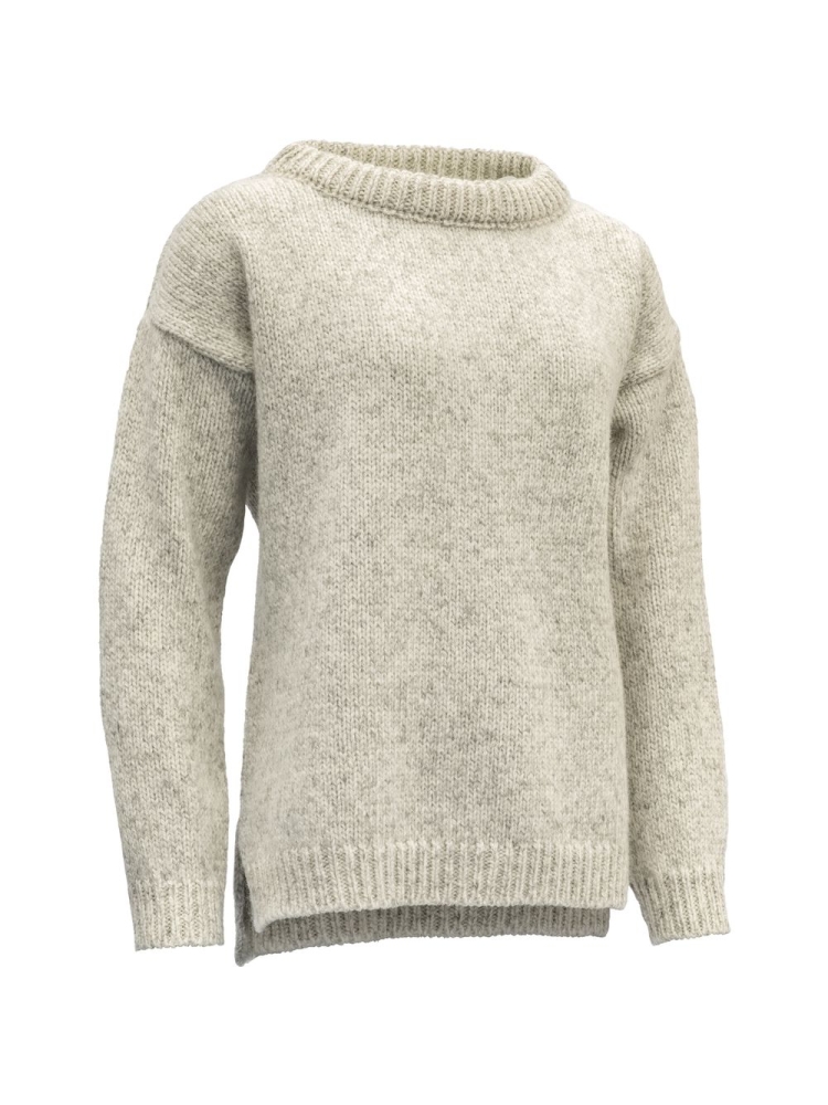 Devold Nansen Split Seam Sweater Women's Grey melange TC 386 735 S-770A fleeces en truien online bestellen bij Kathmandu Outdoor & Travel