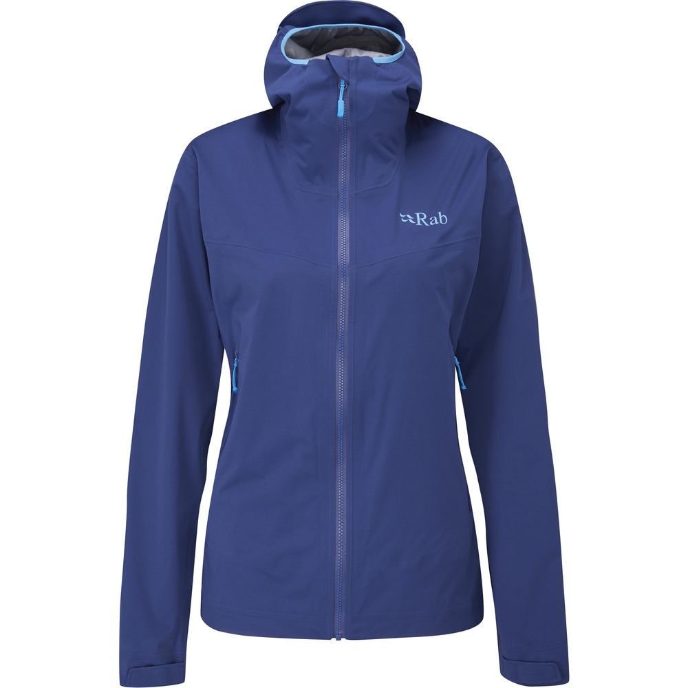Rab Kinetic 2.0 Jacket Women's  Nightfall Blue QWG-75-NB jassen online bestellen bij Kathmandu Outdoor & Travel