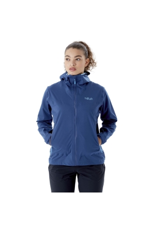 Rab Kinetic 2.0 Jacket Women's  Nightfall Blue QWG-75-NB jassen online bestellen bij Kathmandu Outdoor & Travel
