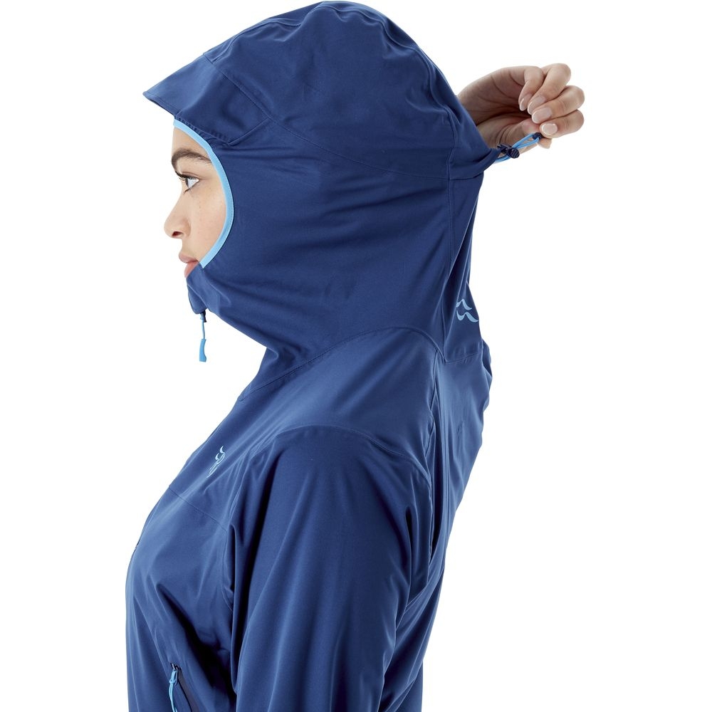 Rab Kinetic 2.0 Jacket Women's  Nightfall Blue QWG-75-NB jassen online bestellen bij Kathmandu Outdoor & Travel