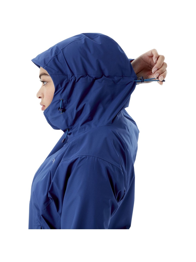 Rab Downpour Eco Jacket Women's Nightfall Blue QWG-83-NB jassen online bestellen bij Kathmandu Outdoor & Travel