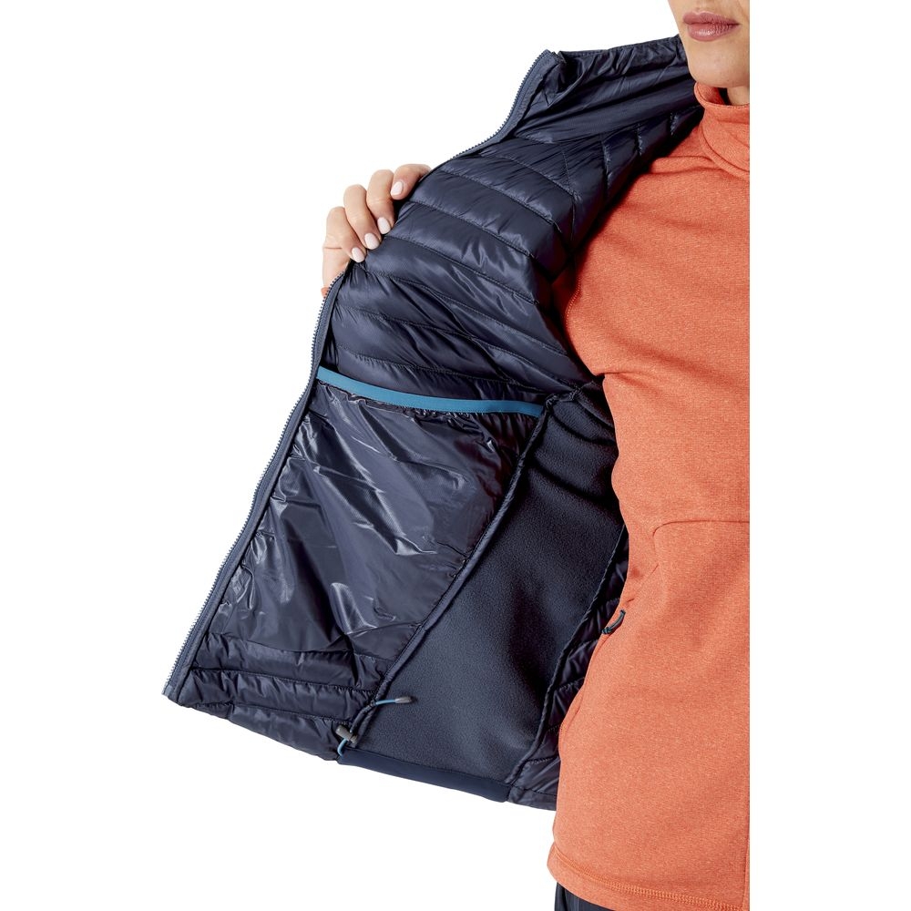 Rab Cirrus Flex 2.0 Vest Women's  Steel QIO-77-ST jassen online bestellen bij Kathmandu Outdoor & Travel