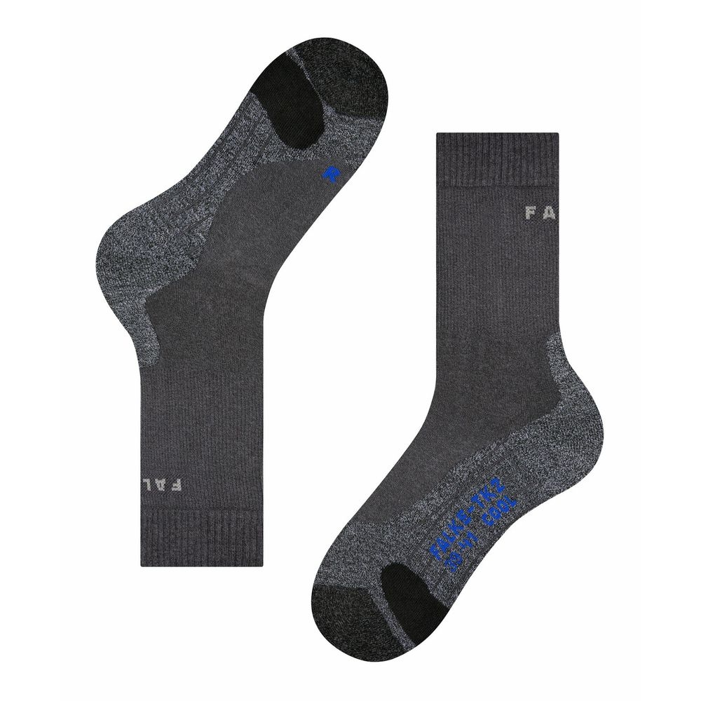 Falke TK2 Explore Cool Asphalt Melange 16138-3180 sokken online bestellen bij Kathmandu Outdoor & Travel